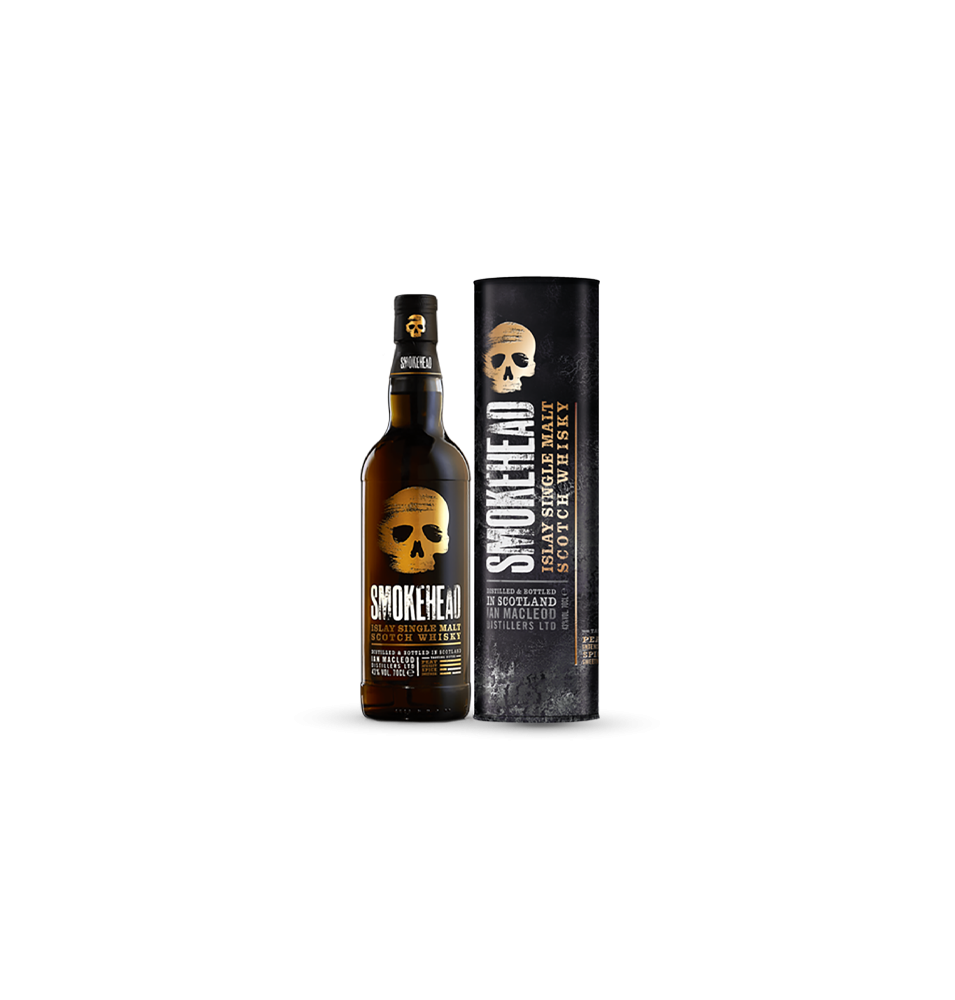 SMOKEHEAD 70CL 43pourcent TOURBE-ISLAY SMOKEHEAD 70CL 43pourcent TOURBE-ISLAY