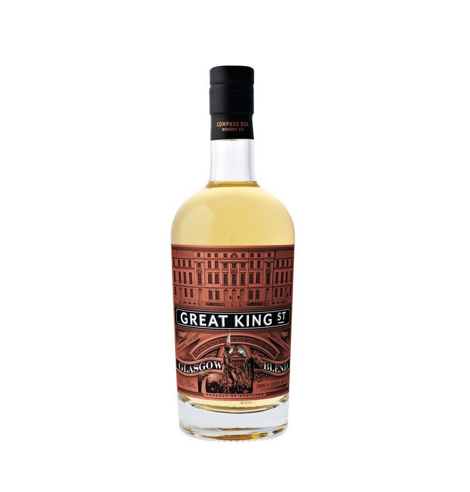 GREAT KING STREET 70CL 43pourcent COMPASS BOX GLASGOW BLEND GREAT KING STREET 70CL 43pourcent COMPASS BOX GLASGOW BLEND