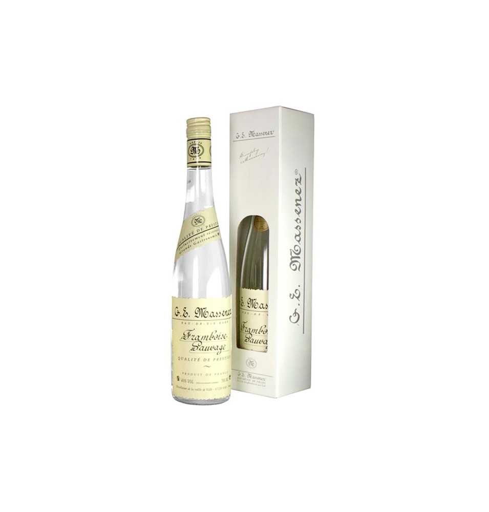 FRAMBOISE SAUVAGE-70CL-46% ALC.-COFFRET-DISTILLERIE MASSENEZ FRAMBOISE SAUVAGE-70CL-46% ALC.-COFFRET-DISTILLERIE MASSENEZ