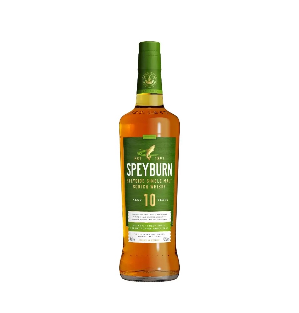 SPEYBURN "10 ANS"-70CL-40% Alc./Vol.-SINGLE MALT SPEYSIDE-ETUI SPEYBURN "10 ANS"-70CL-40% Alc./Vol.-SINGLE MALT SPEYSIDE-ETUI